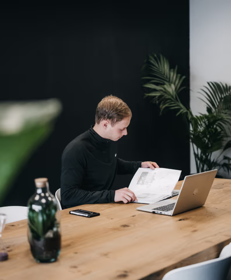 Gymful aan het werk aan een klantproject